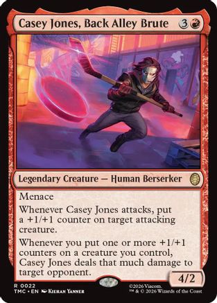 Casey Jones, Back Alley Brute (TMC-022) [Commander: Teenage Mutant Ninja Turtles] Foil