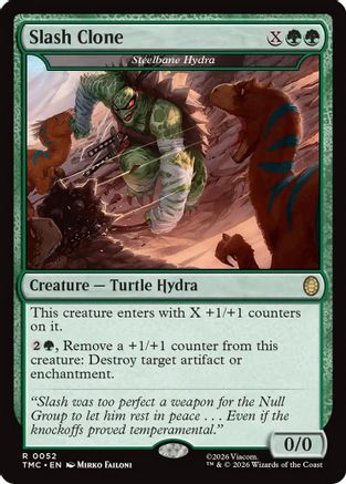 Slash Clone - Steelbane Hydra (TMC-052) [Commander: Teenage Mutant Ninja Turtles] Foil