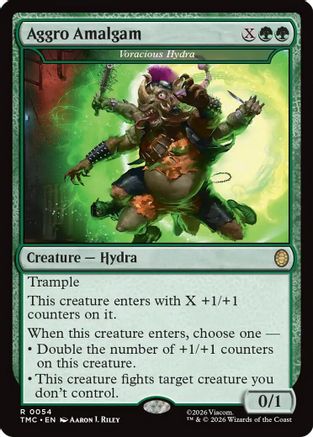 Aggro Amalgam - Voracious Hydra (TMC-054) [Commander: Teenage Mutant Ninja Turtles] Foil