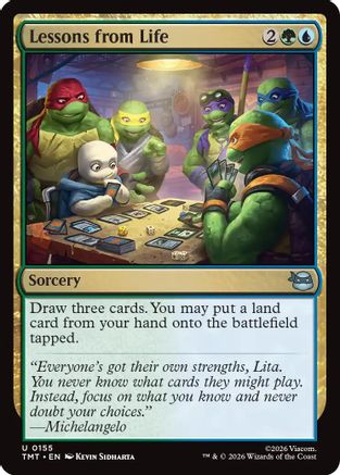 Lessons from Life (TMC-155) [Commander: Teenage Mutant Ninja Turtles] Foil