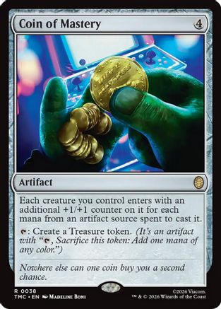 Coin of Mastery (TMC-038) [Commander: Teenage Mutant Ninja Turtles] Foil