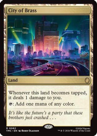 City of Brass (TMC-062) [Commander: Teenage Mutant Ninja Turtles] Foil