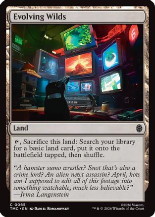 Evolving Wilds (TMC-065) [Commander: Teenage Mutant Ninja Turtles] Foil