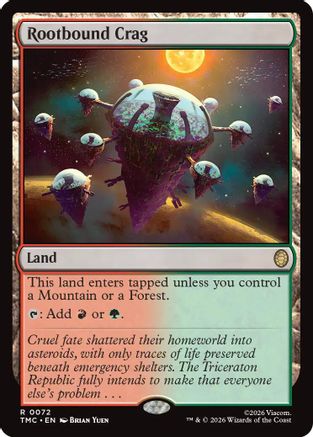 Rootbound Crag (TMC-072) [Commander: Teenage Mutant Ninja Turtles] Foil