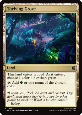 Thriving Grove (TMC-077) [Commander: Teenage Mutant Ninja Turtles]
