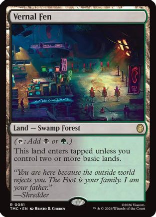 Vernal Fen (TMC-081) [Commander: Teenage Mutant Ninja Turtles] Foil