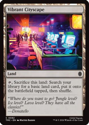 Vibrant Cityscape (TMC-082) [Commander: Teenage Mutant Ninja Turtles] Foil