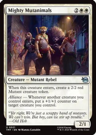 Mighty Mutanimals (TMT-021) [Teenage Mutant Ninja Turtles] Foil