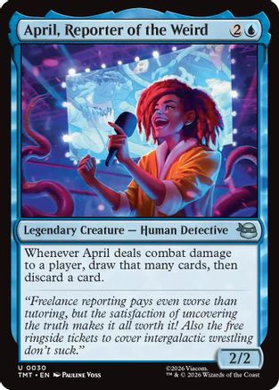April, Reporter of the Weird (TMT-030) [Teenage Mutant Ninja Turtles] Foil