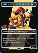 April O'Neil, Live on the Scene (Borderless) (Surge Foil) (TMC-084) [Commander: Teenage Mutant Ninja Turtles] Foil