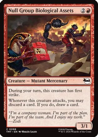 Null Group Biological Assets (TMT-098) [Teenage Mutant Ninja Turtles] Foil