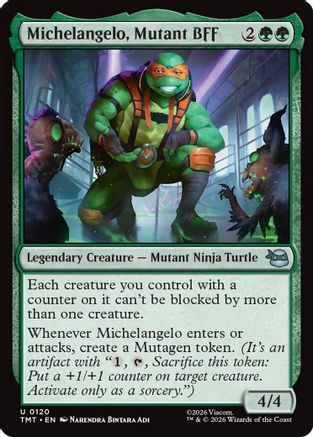 Michelangelo, Mutant BFF (TMT-120) [Teenage Mutant Ninja Turtles] Foil