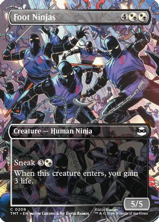 Foot Ninjas (Borderless) (TMT-209) [Teenage Mutant Ninja Turtles] Foil