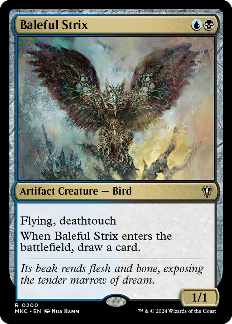Baleful Strix (MKC-200) [Murders at Karlov Manor Commander]