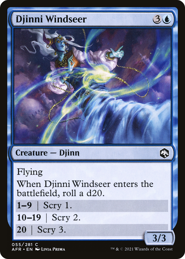 Djinni Windseer (AFR-055) [Adventures in the Forgotten Realms] Foil