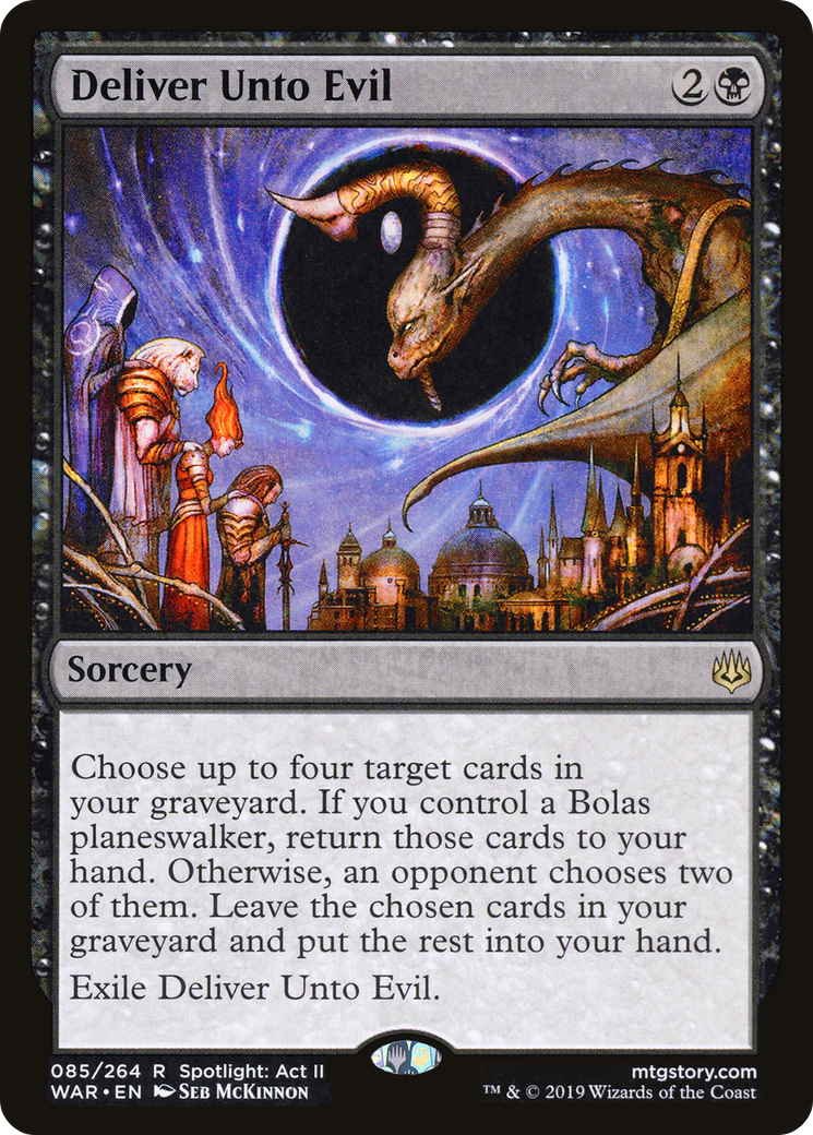 Deliver Unto Evil (WAR-085) [War of the Spark] Foil