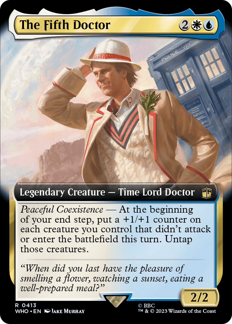 The Fifth Doctor (WHO-413) [Doctor Who]: (Extended Art) Foil