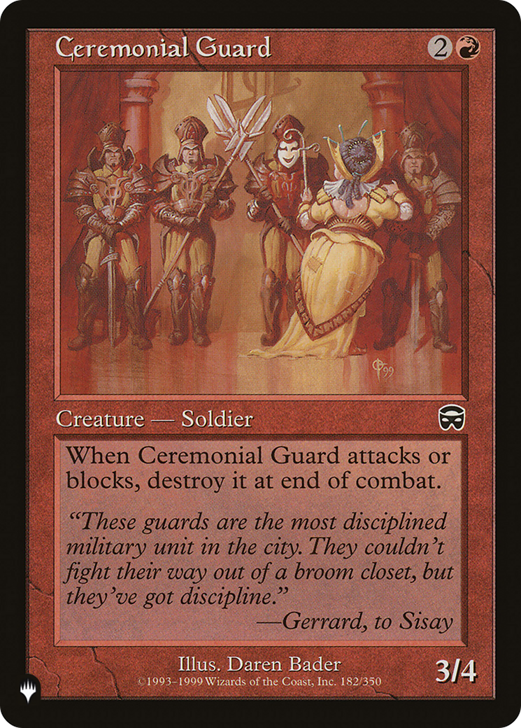 Ceremonial Guard (LIST-MMQ-182) [The List]