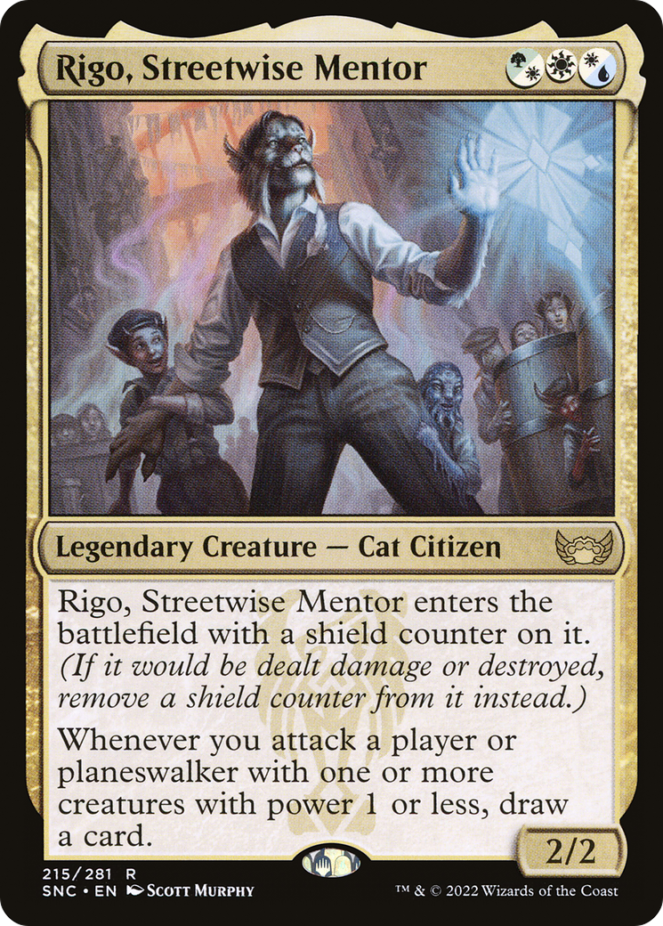Rigo, Streetwise Mentor (SNC-215) [Streets of New Capenna] Foil
