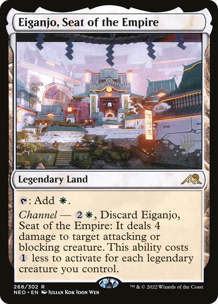 Eiganjo, Seat of the Empire (PPNEO-268) [Promo Pack: Kamigawa: Neon Dynasty Promos]