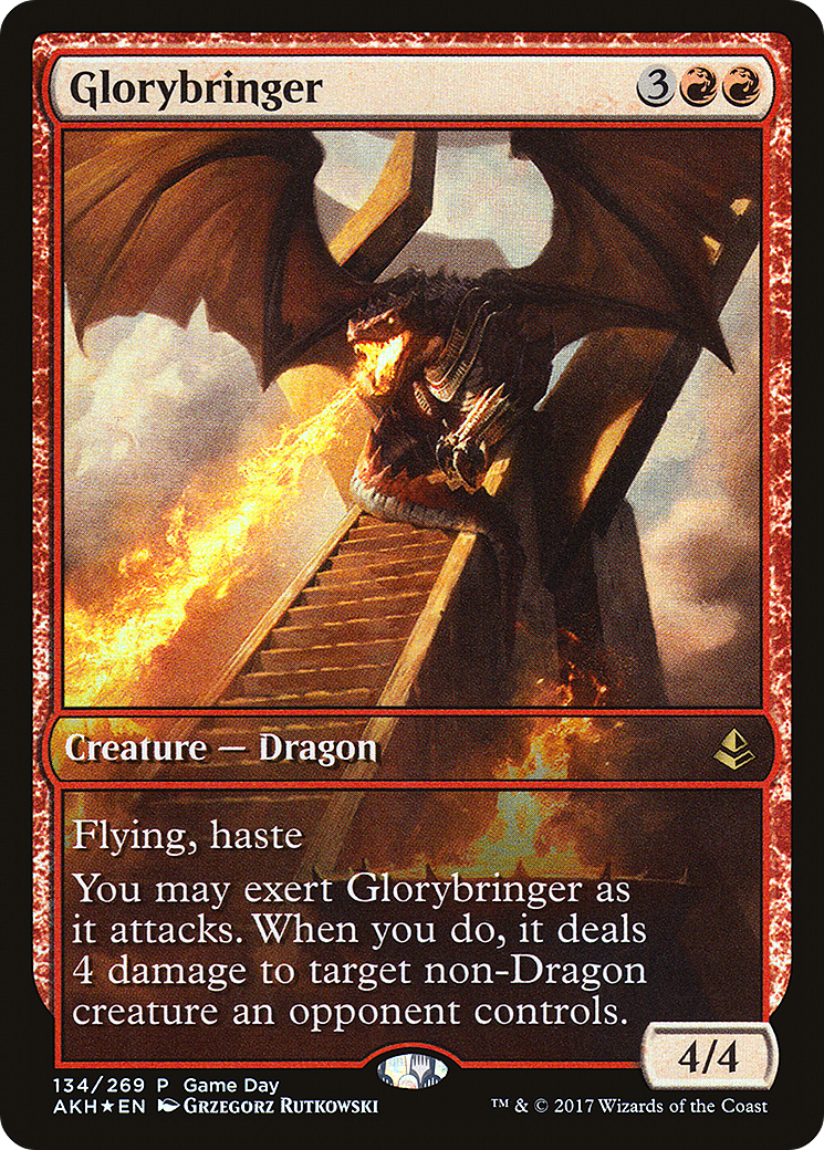 Glorybringer (GAME-134) [Amonkhet Promos] Foil