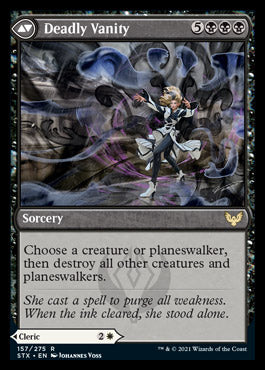 Selfless Glyphweaver // Deadly Vanity (STX-157) [Strixhaven: School of Mages] Foil