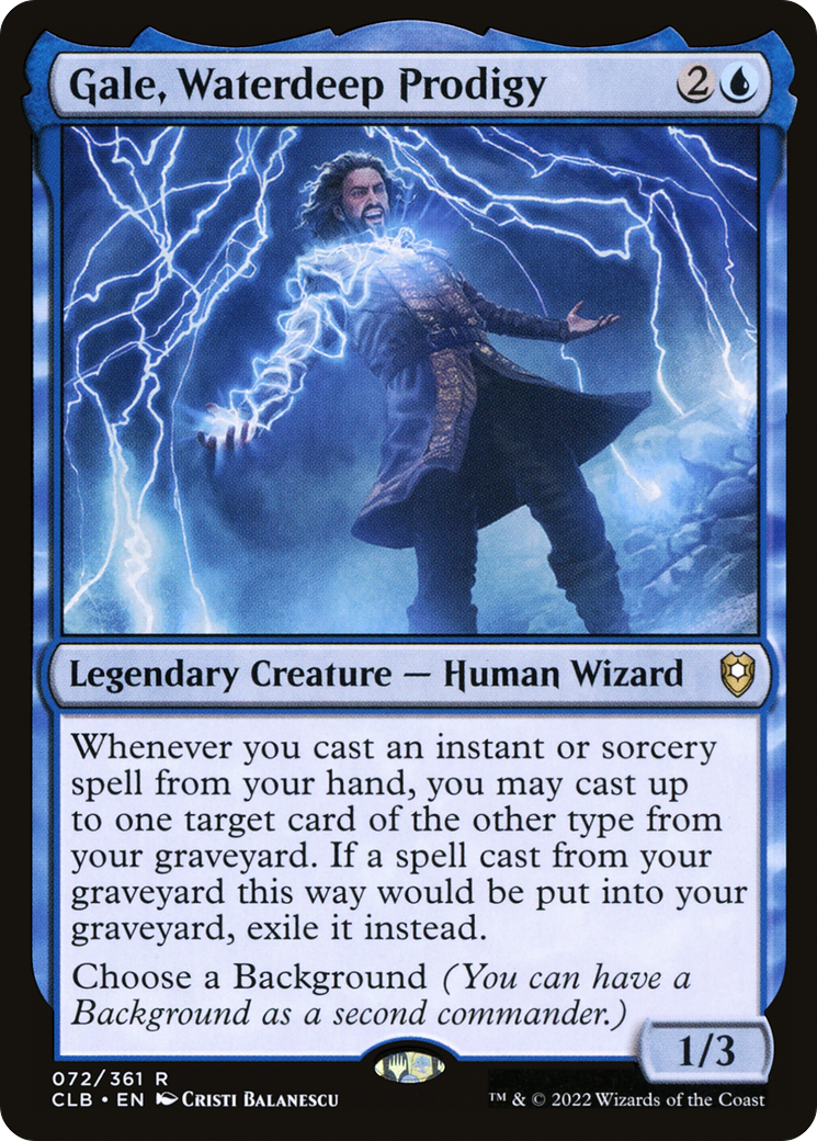 Gale, Waterdeep Prodigy (CLB-072) [Commander Legends: Battle for Baldur's Gate]