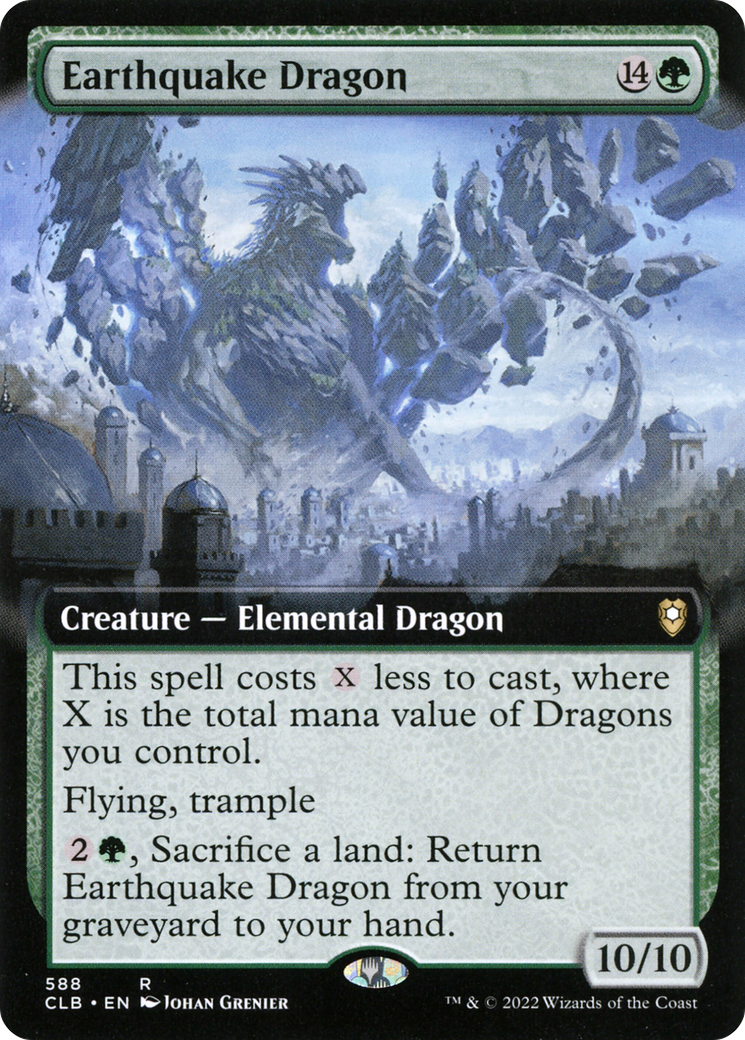 Earthquake Dragon (Extended Art) (CLB-588) [Commander Legends: Battle for Baldur's Gate]