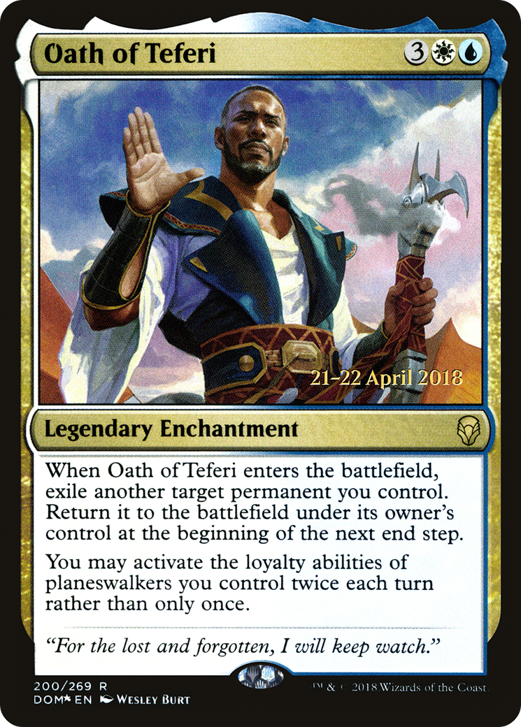 Oath of Teferi (PRE-200S) [Dominaria Promos] Foil