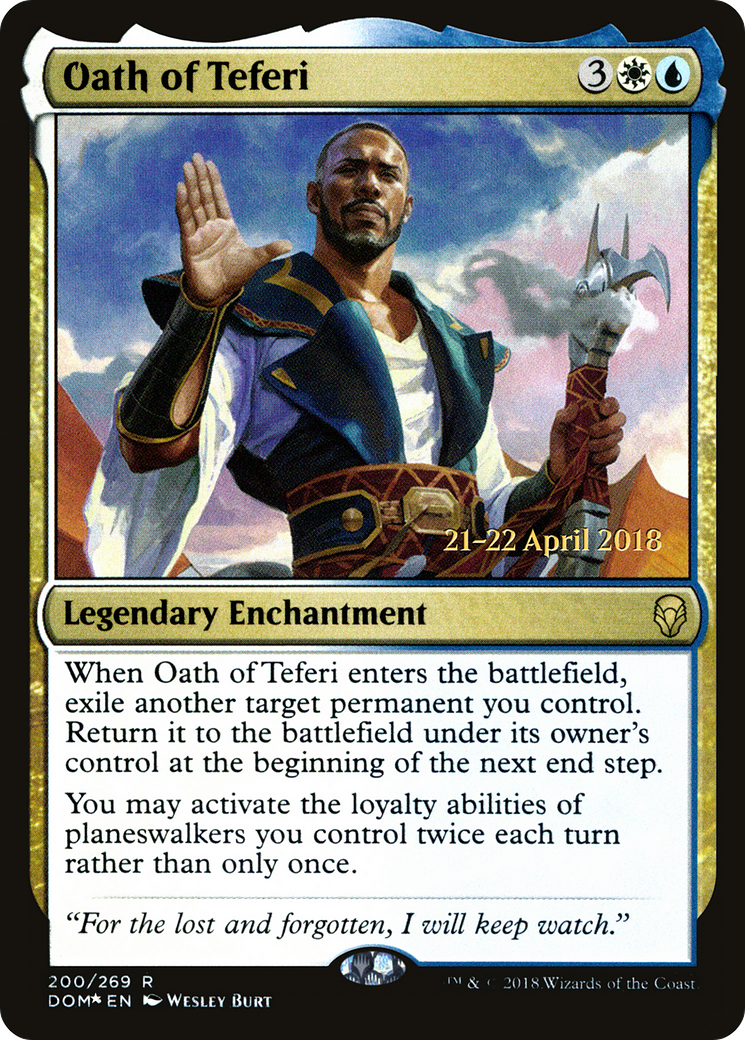Oath of Teferi (PRE-200S) [Dominaria Promos] Foil