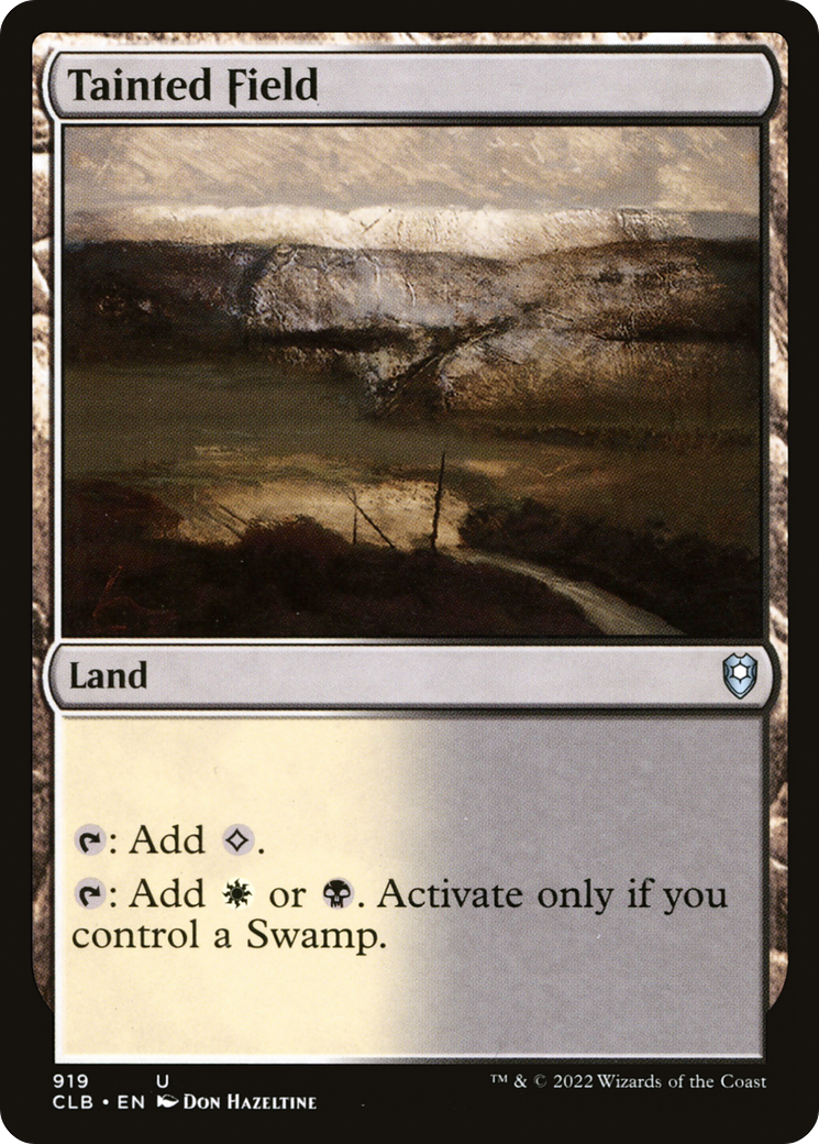 Tainted Field (CLB-919) [Commander Legends: Battle for Baldur's Gate]