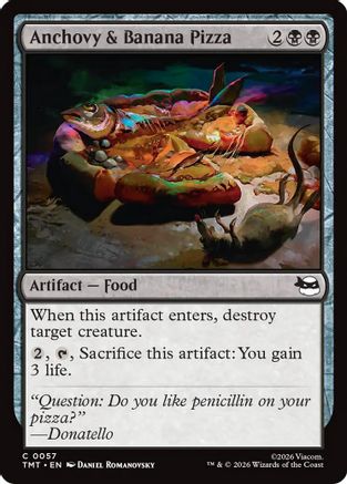 Anchovy & Banana Pizza (TMT-057) [Teenage Mutant Ninja Turtles] Foil