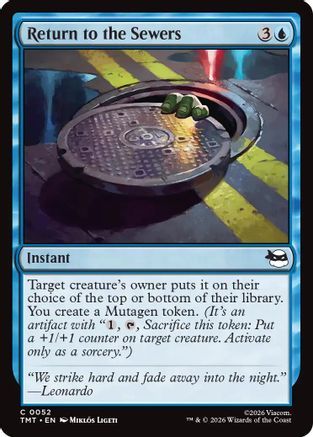Return to the Sewers (TMT-052) [Teenage Mutant Ninja Turtles]