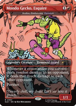 Mondo Gecko, Esquire - Kediss, Emberclaw Familiar (SLD-2364) [Secret Lair Drop Series] Foil