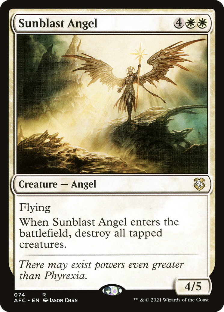 Sunblast Angel (AFC-074) [Forgotten Realms Commander]