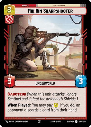 Mid Rim Sharpshooter (193/264) [A Lawless Time]