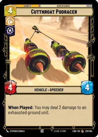 Cutthroat Podracer (213/264) [A Lawless Time]