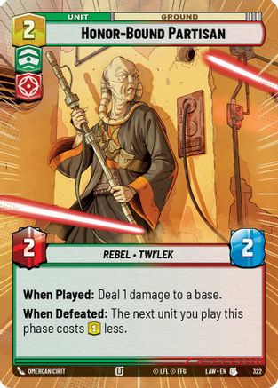 Honor-Bound Partisan (Hyperspace) (322) [A Lawless Time]