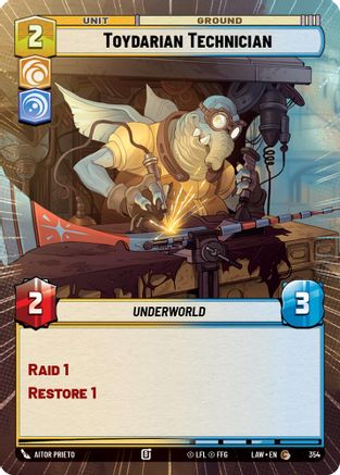 Toydarian Technician (Hyperspace) (354) [A Lawless Time]