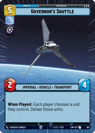 Governor's Shuttle (Hyperspace) (363) [A Lawless Time]