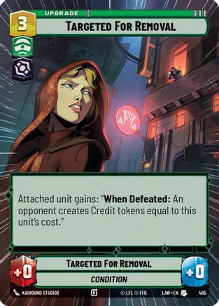 Targeted for Removal (Hyperspace) (405) [A Lawless Time]
