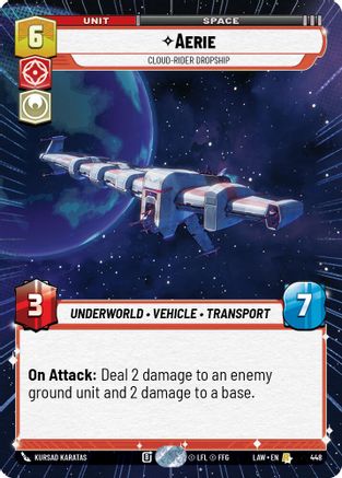 Aerie - Cloud-Rider Dropship (Hyperspace) (448) [A Lawless Time]