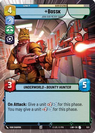 Bossk - Join Our Merry Band (Hyperspace Foil) (533) [A Lawless Time] Foil