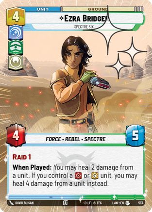 Ezra Bridger - Spectre Six (Hyperspace Foil) (537) [A Lawless Time] Foil