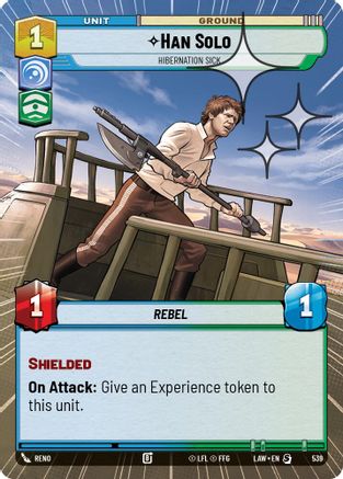 Han Solo - Hibernation Sick (Hyperspace Foil) (539) [A Lawless Time] Foil