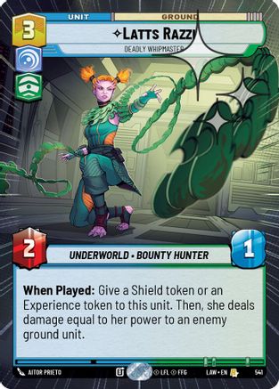 Latts Razzi - Deadly Whipmaster (Hyperspace Foil) (541) [A Lawless Time] Foil
