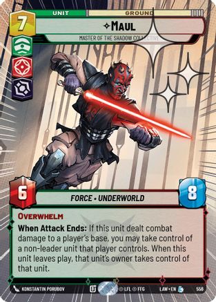 Maul - Master of the Shadow Collective (Hyperspace Foil) (556) [A Lawless Time] Foil
