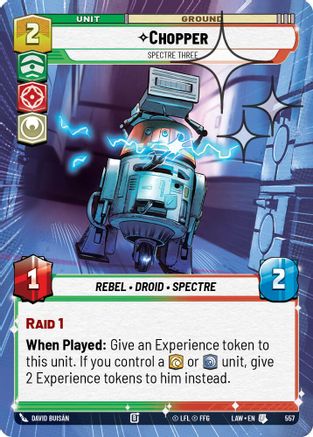 Chopper - Spectre Three (Hyperspace Foil) (557) [A Lawless Time] Foil