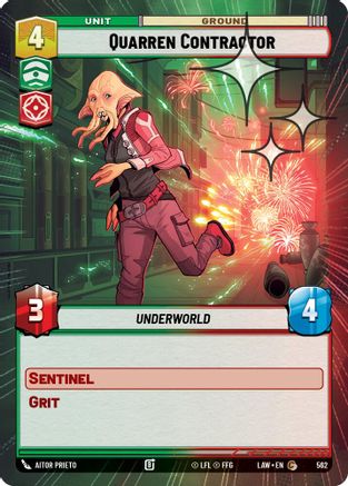Quarren Contractor (Hyperspace Foil) (562) [A Lawless Time] Foil