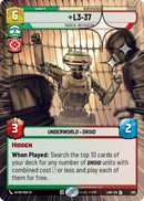 L3-37 - Radical Instigator (Hyperspace Foil) (565) [A Lawless Time] Foil